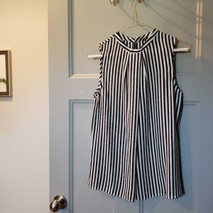Banana Republic Striped Sleeveless Blouse Size S